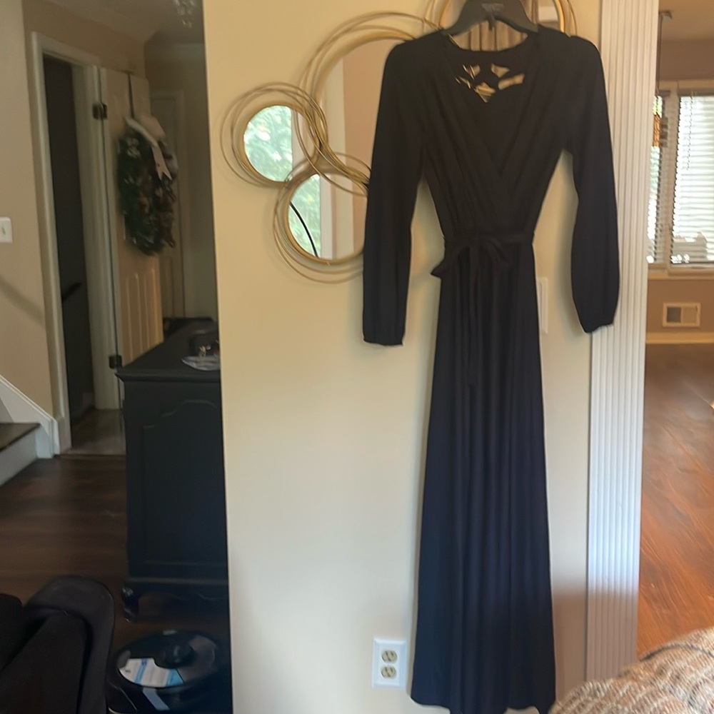 Dress - ankle length - (manufacturer unknown) Navy Blue - Worn once